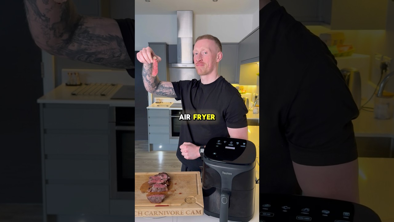 How to cook the best Air Fryer Steak 🥩✅ Use code: COACHCAM for $30 off Tastee Airfyer🔥 #airfryer