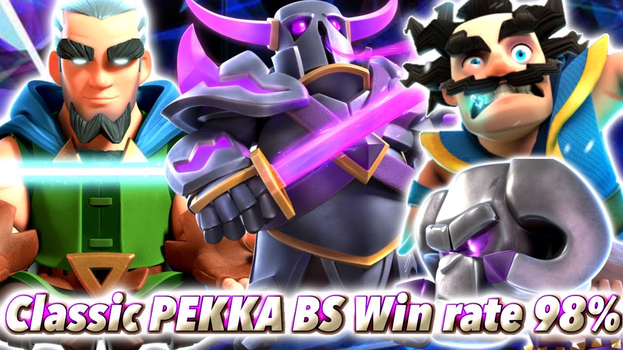 Win rate 98% with Classic PEKKA BRIDGE SPAM🥰-Clash Royale