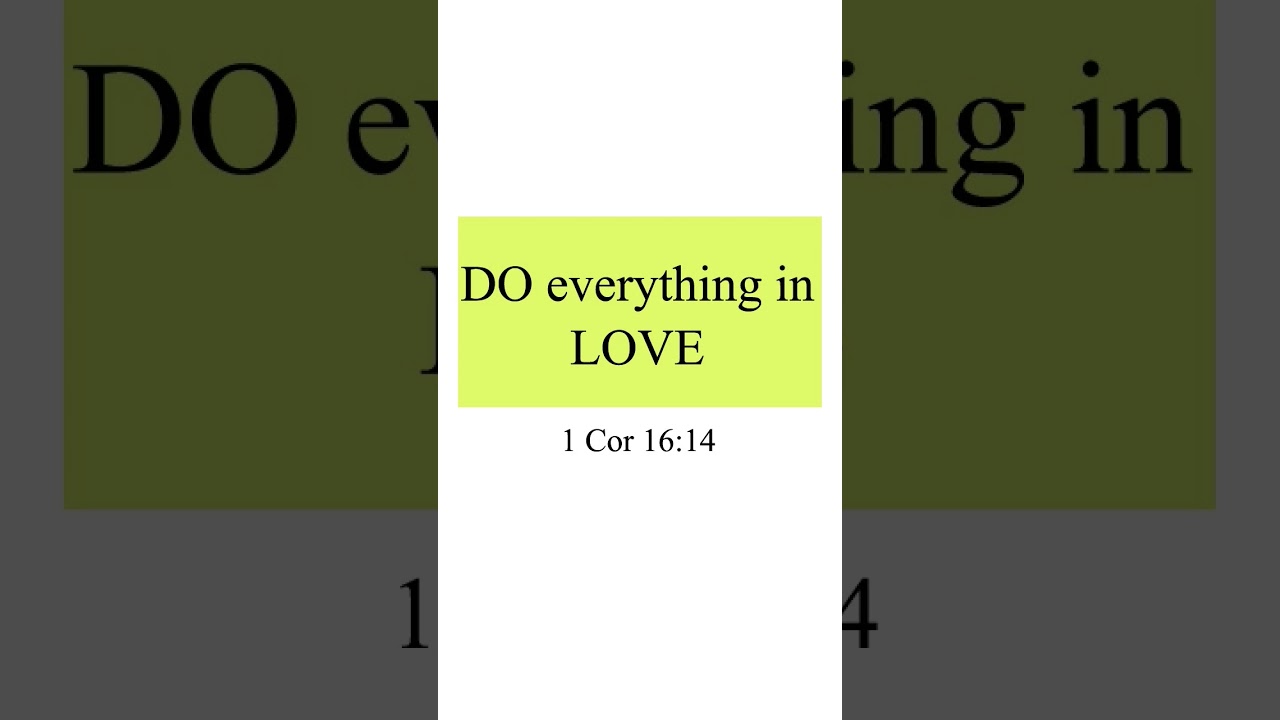 Do Everything in Love|#jesus #miracleofchrist #motivation #bible #ranchi #bibleverse
