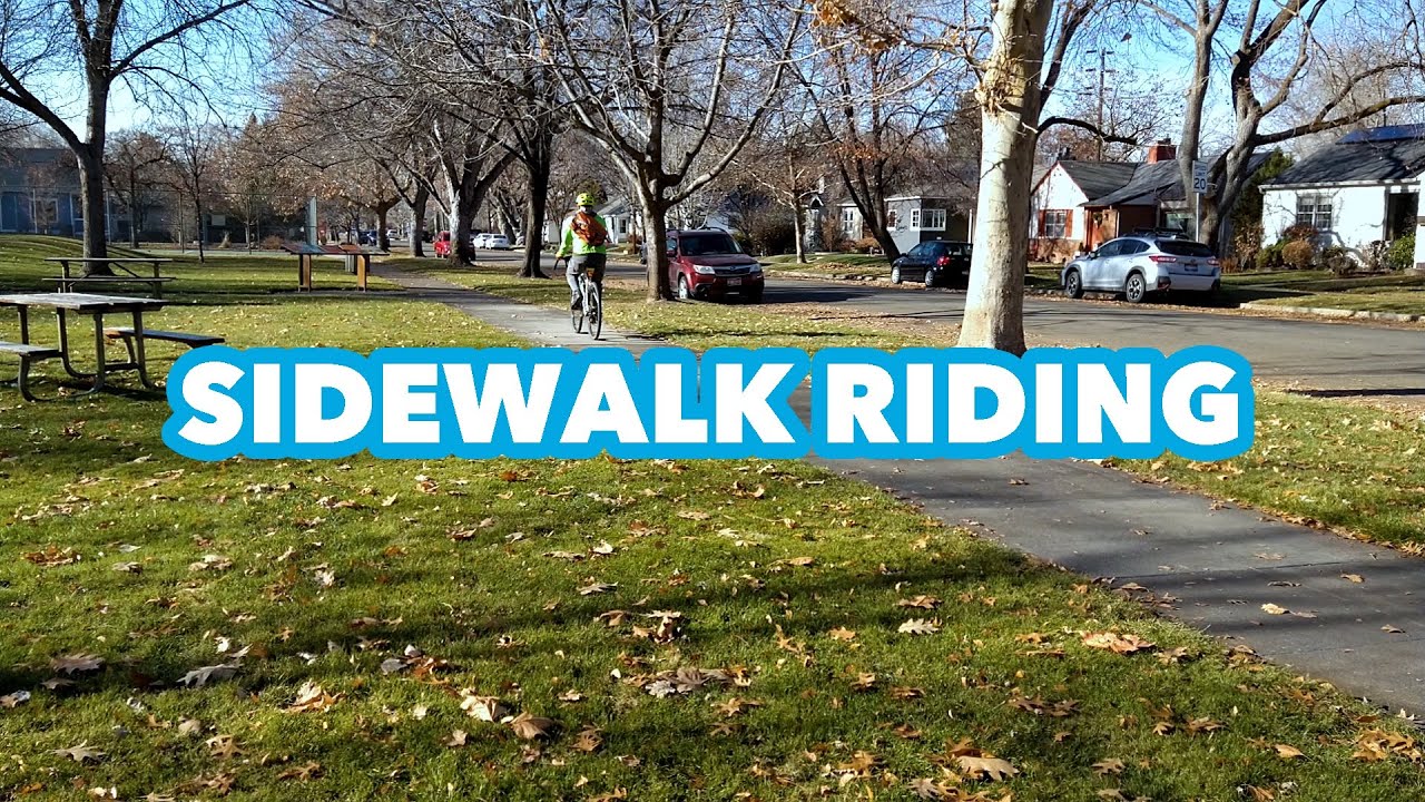 Sidewalk Bike Riding