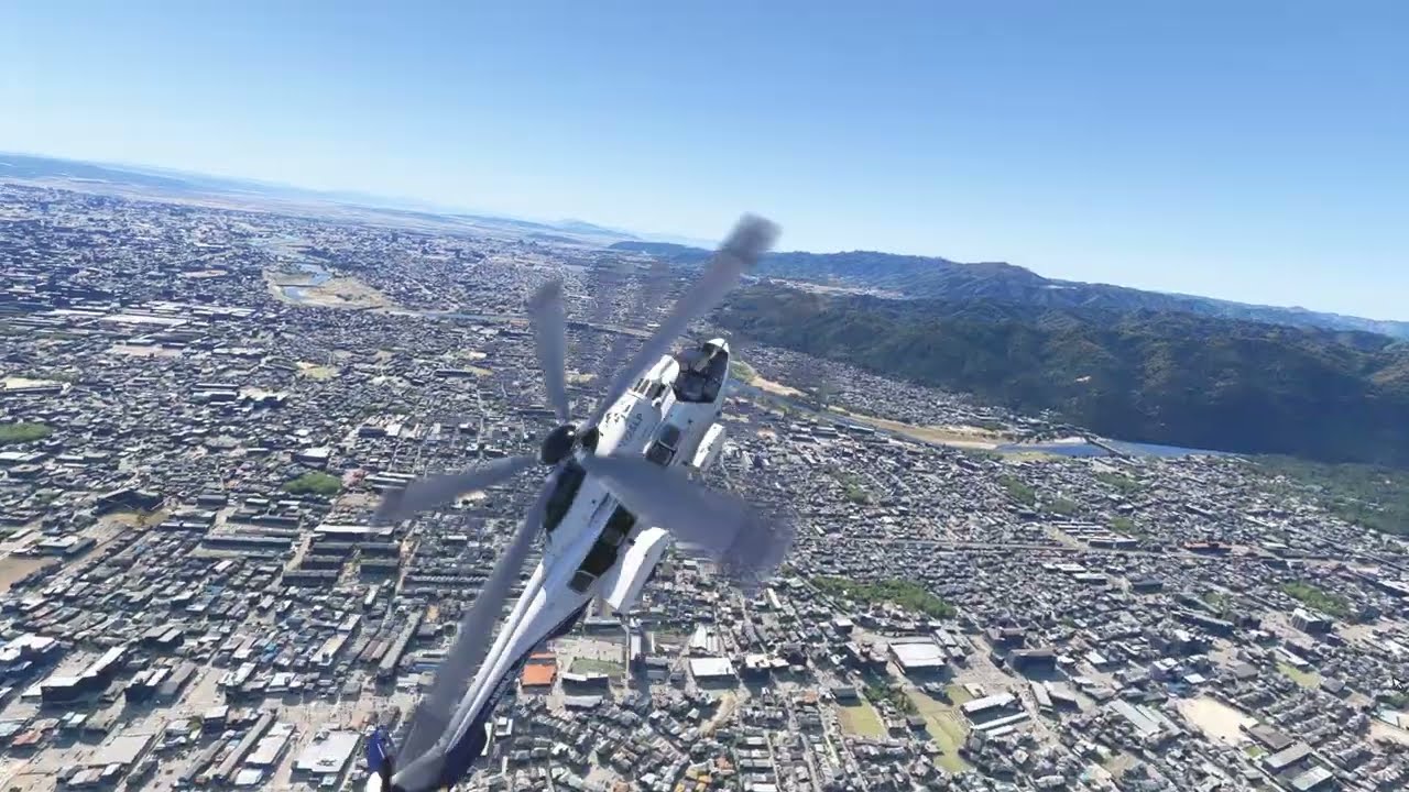 Microsoft Flight Simulator 2024 Airbus Helicopter H225 a Kyoto Japon