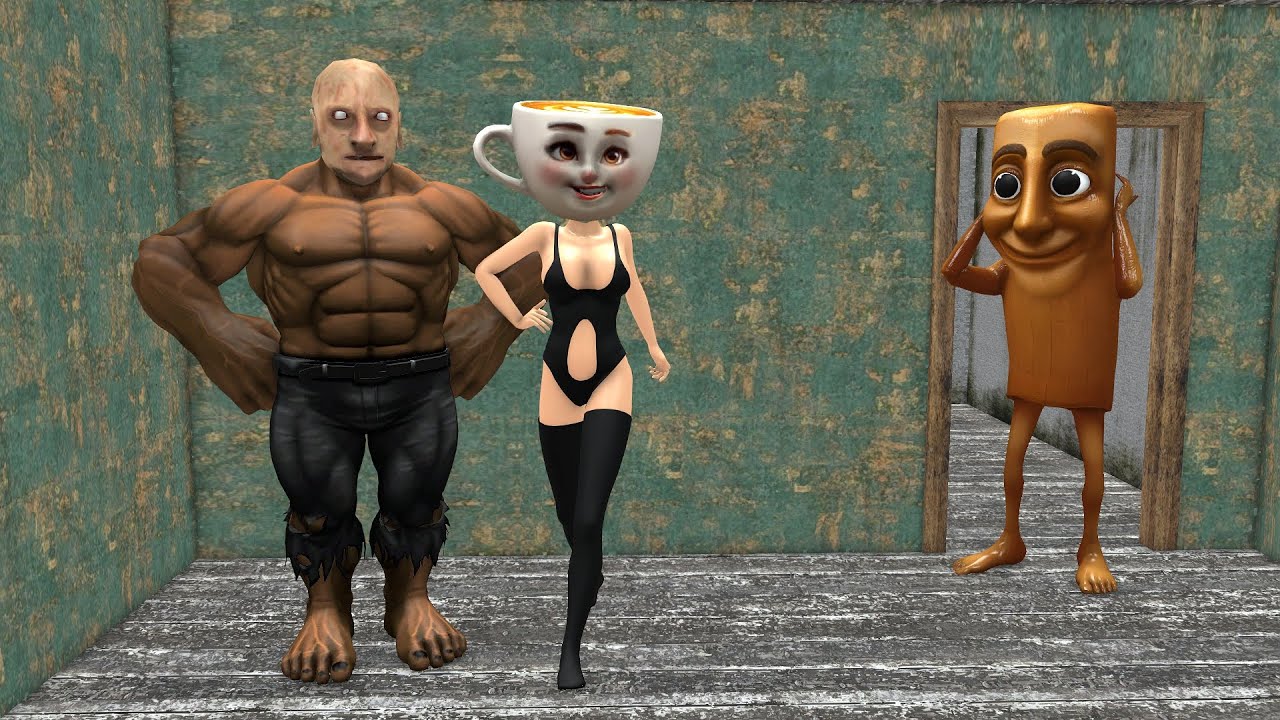 Granpa x Tung Tung sahur vs Wrestler Granny x Ballerina Capuchina | Funny Horror Animation