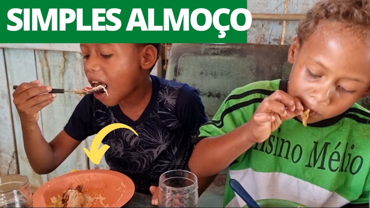 ALMOÇO ESPECIAL NA CASA DE CLEIDIANE/ OS FILHOS ORAM