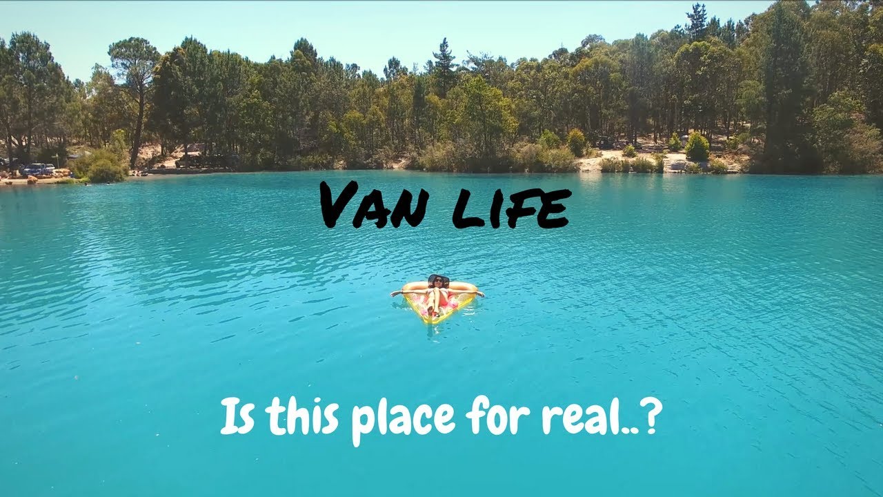 BEST SWIMMING SPOT WA // VANLIFE // Travel family Vlog 7 // Black Diamond Lake Collie