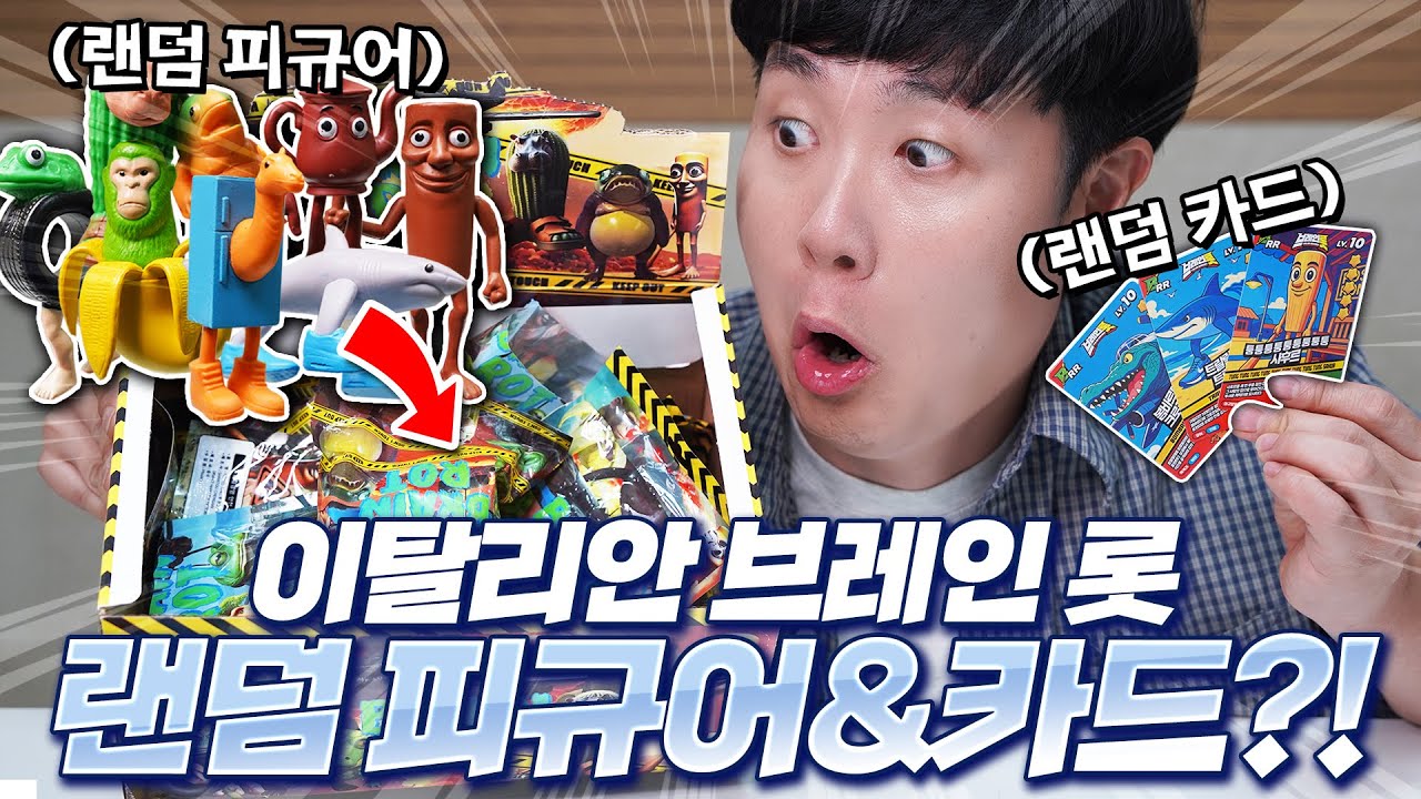 이탈리안 브레인 롯 랜덤 피규어랑 랜덤 카드를 박스로 사봤습니다