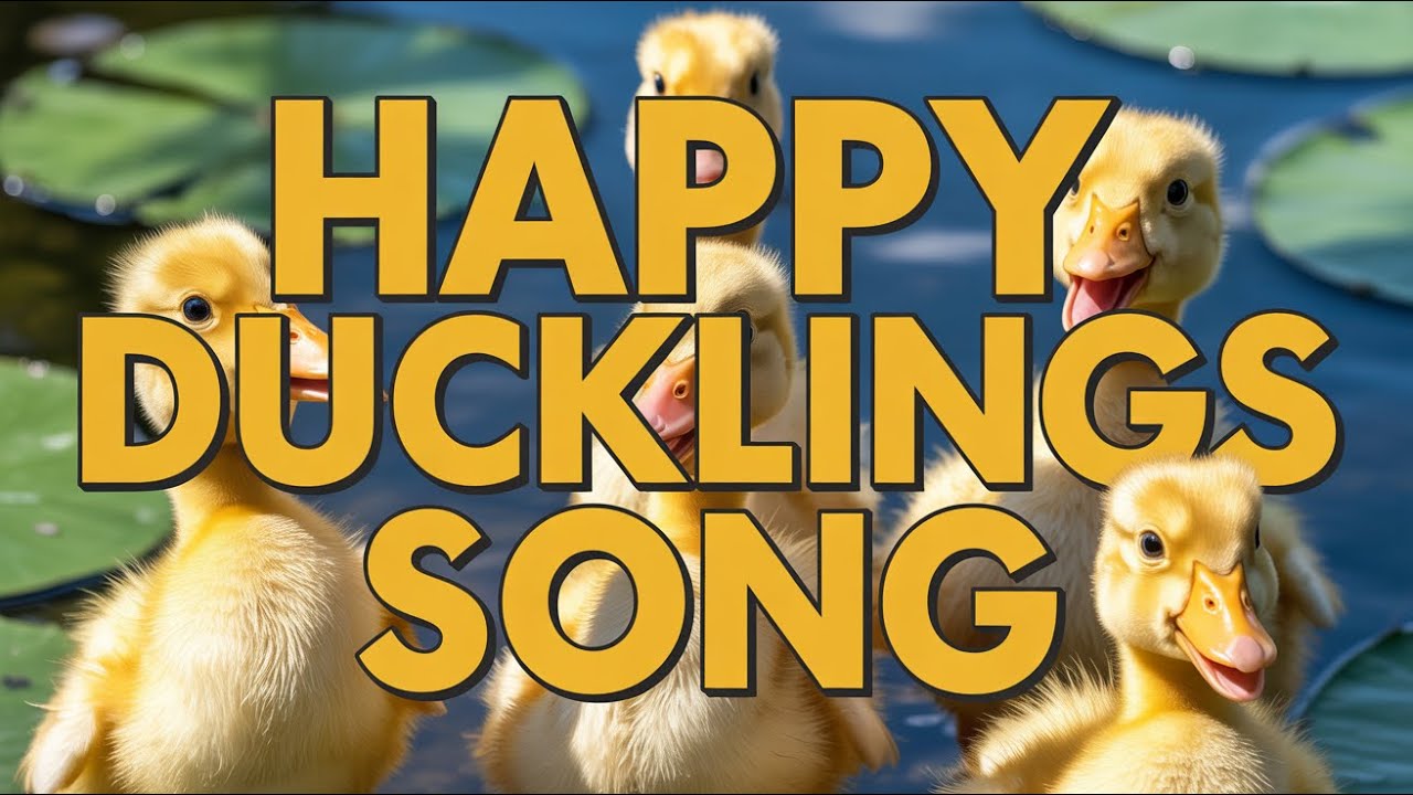 Cute Ducklings Song | English Kids Music About Baby Ducks with Fun Sounds and Educational Beat