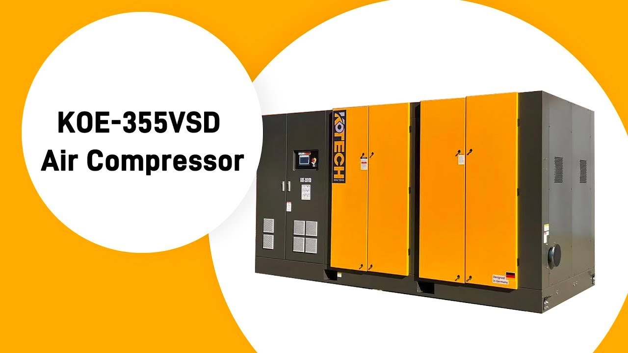 KOTECH KOE-355VSD Air Compressor | Energy Saving Air Compressor | Air Compressor Display | KOTECH