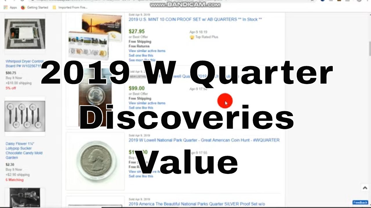 2019 W Quarter Discovered! Sold Value West Point Mint Quarters Found!
