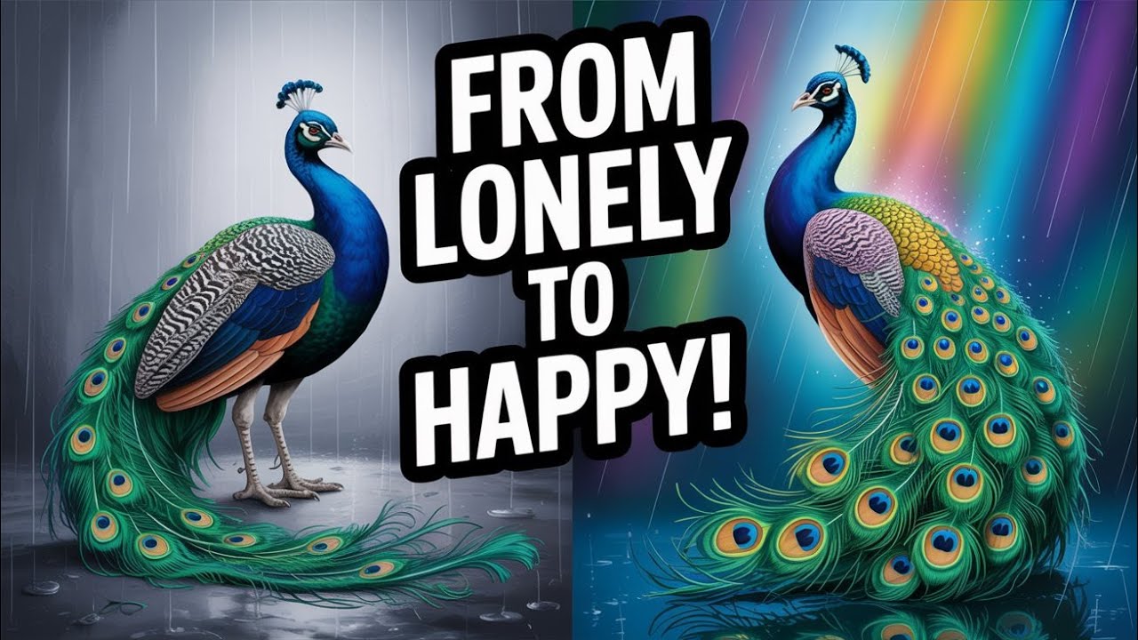 “The Lonely Peacock Who Learned the Secret of True Happiness 🦚💖 | Heart Touching Story”