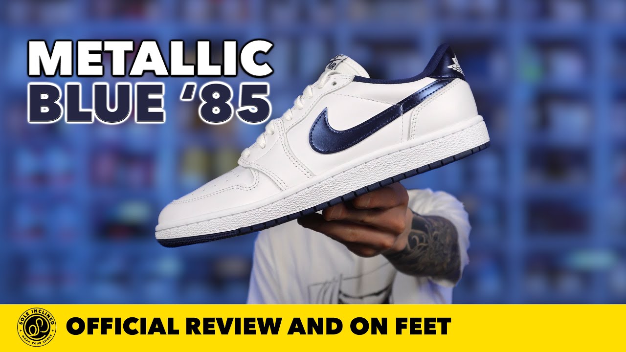 CLEAN! Air Jordan 1 Low '85 'Metallic Blue' In Depth Review and On Feet.