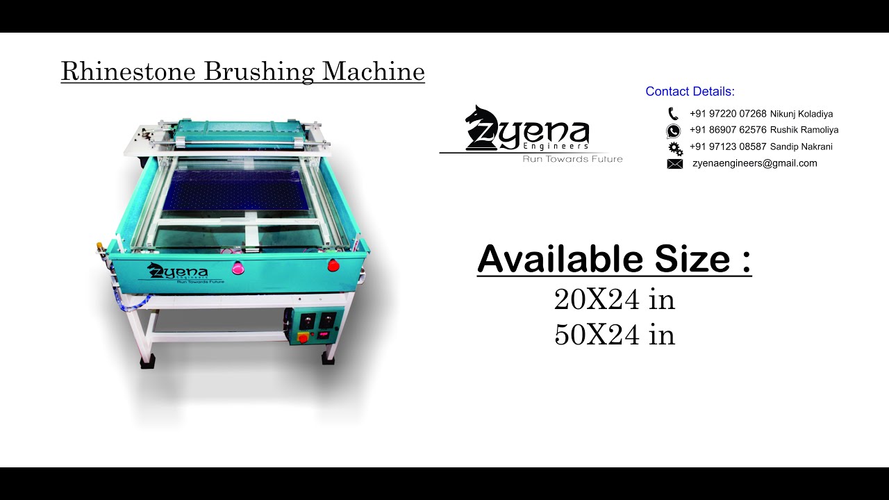 Rhinestone Brushing Machine in surat