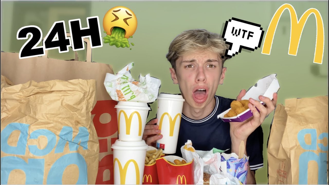 JE MANGE QUE DU MCDO PENDANT 24H ! (j'ai vomi...)