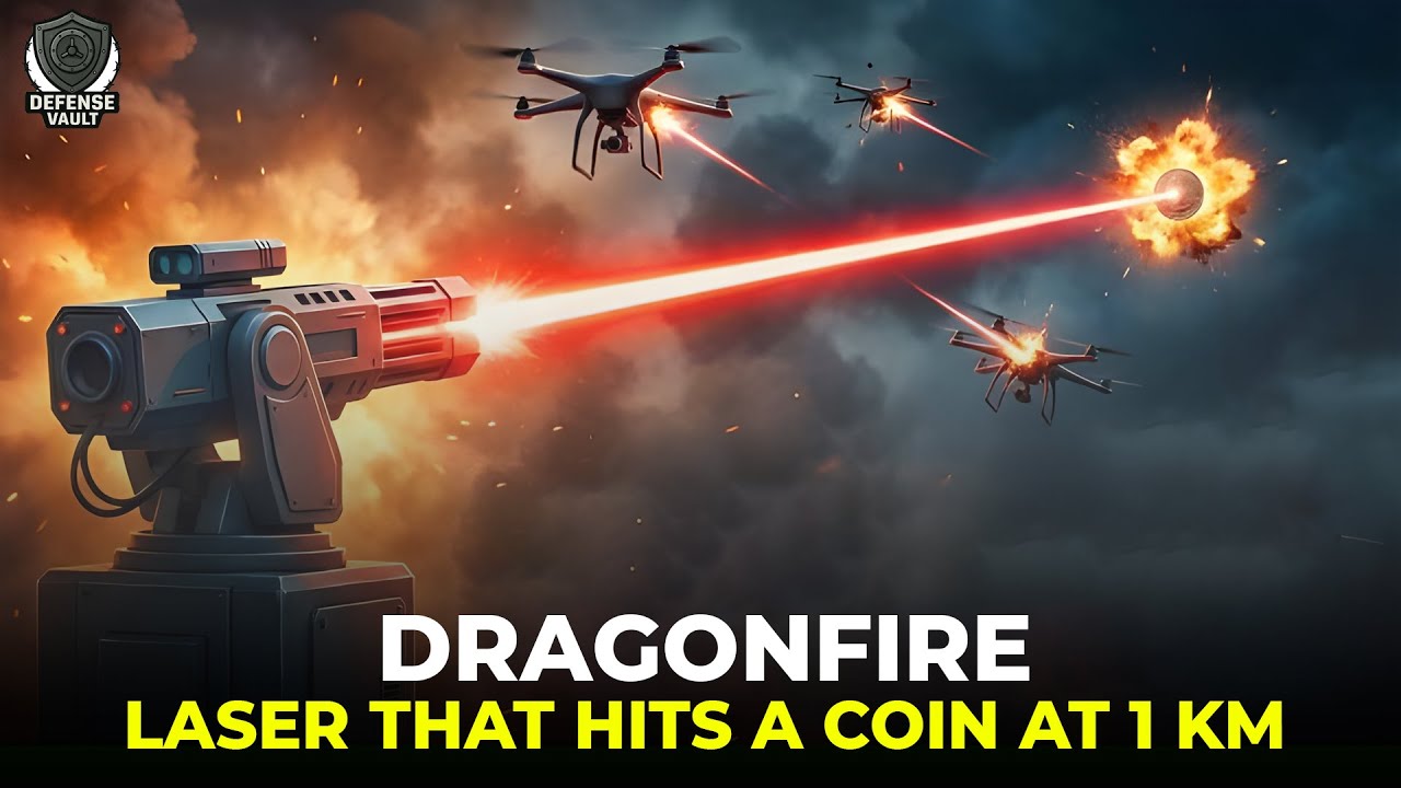 The DragonFire laser weapon is precise enough to hit a coin from one kilometer awa