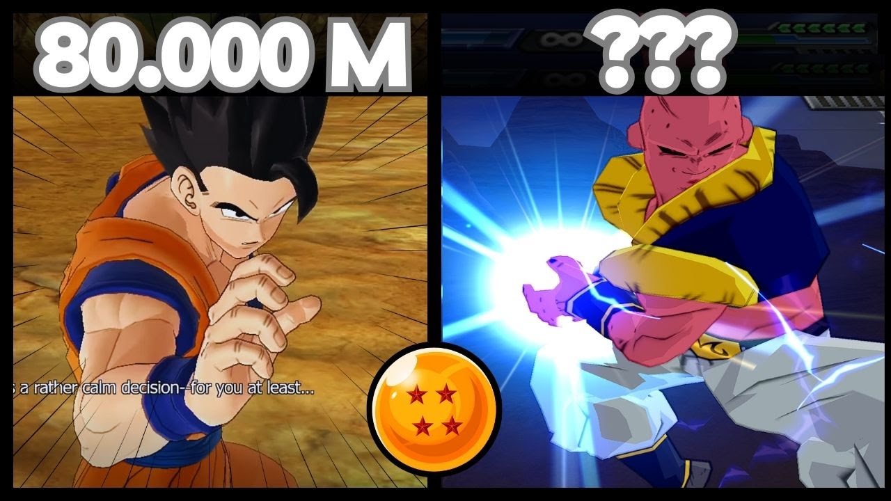NIVELES DE PODER  - GOHAN VS SUPER BUU 😨 | DRAGON BALL Z BUDOKAI TENKAICHI 3 ISO NIVELES DE PODER
