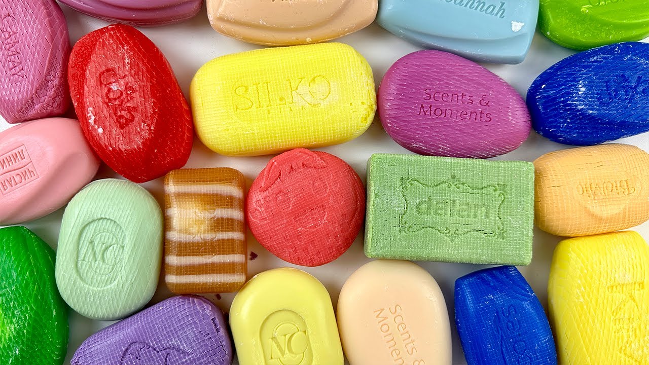 ASMR Carving soap cubes. Cutting dry soap. ASMR Soap.