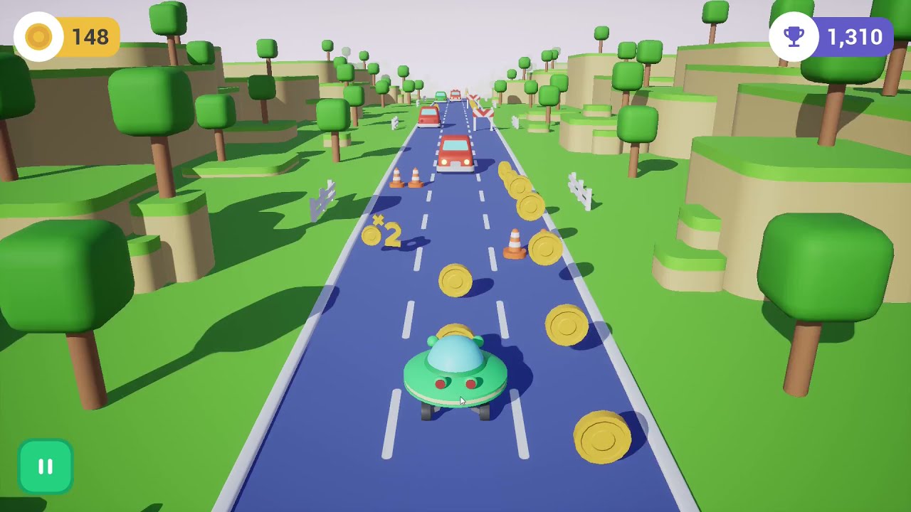 Alien Rider - Endless Runner game on Android - Unreal Engine 4