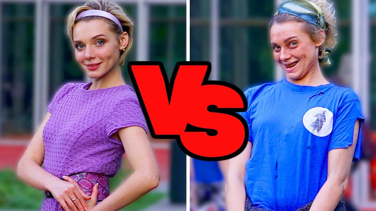 КРАСОТКА vs БОМЖИХА / ПРАНК (пикап от девушки)