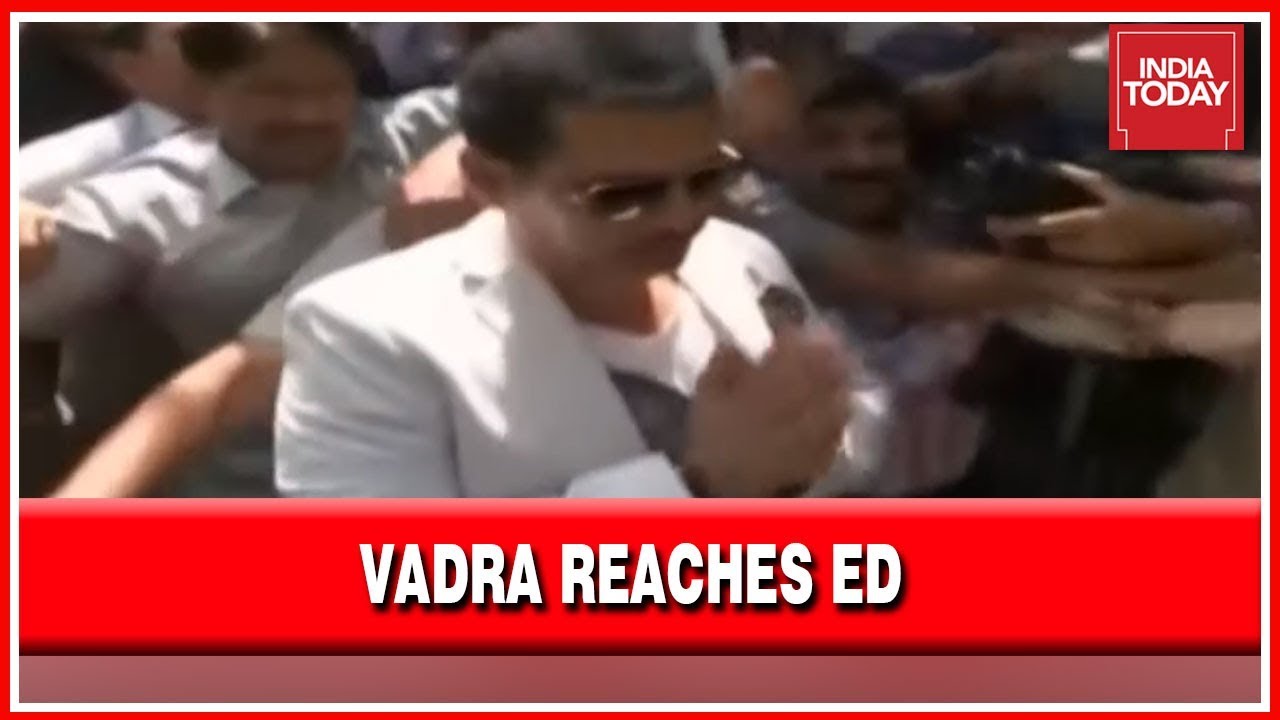 Robert Vadra Reaches ED Office Accompanied By Priyanka Gandhi, Cites Health Reasons To Travel Abroad