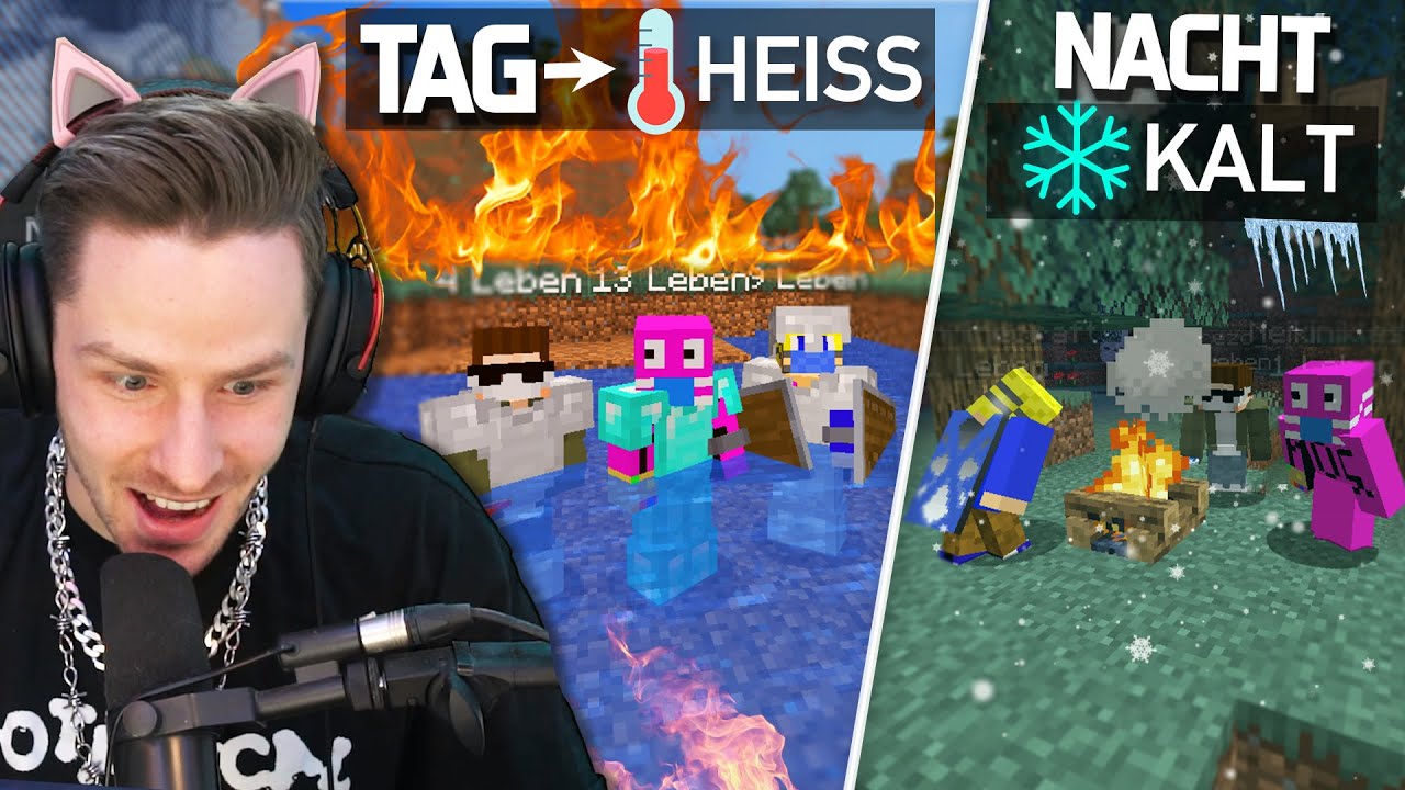 Wenn sie nicht ABKÜHLEN STERBEN sie (100 Spieler mit EXTREMES WETTER Plugin!)