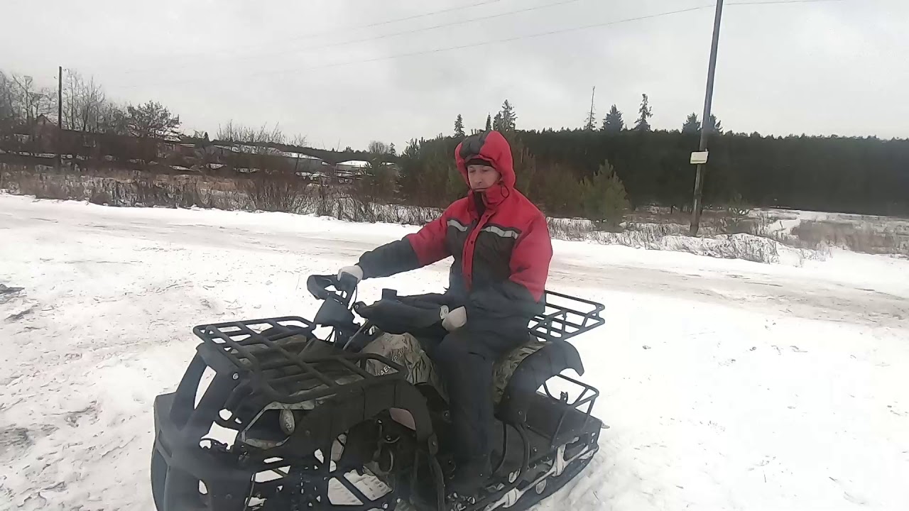 Зимний комплект (гусеница, лыжи) для квадроцикла 200 куб.см.
