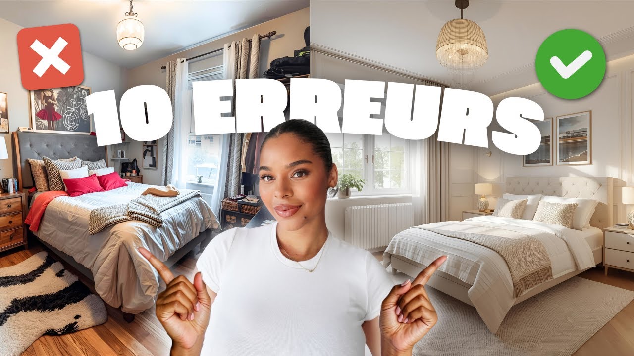 10 ERREURS DÉCO QUI RUINENT VOTRE CHAMBRE (et comment les éviter)