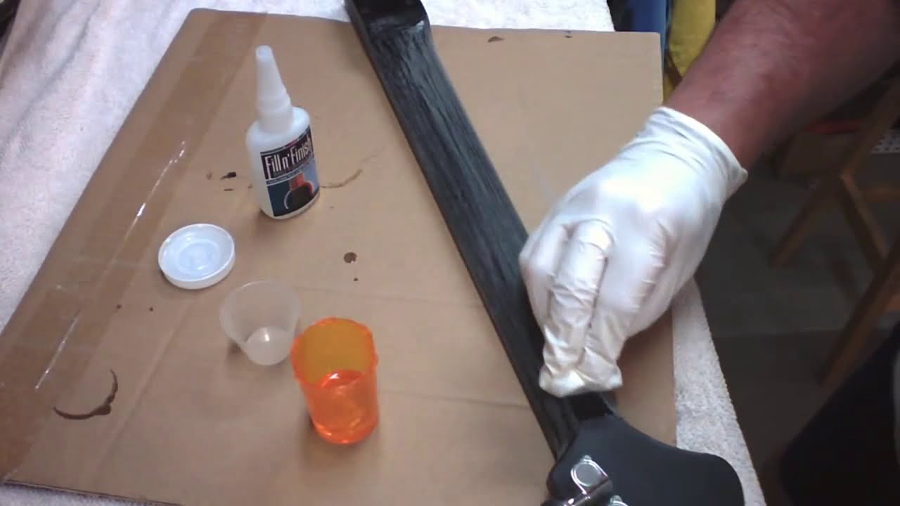 Neck refinish  with superglue