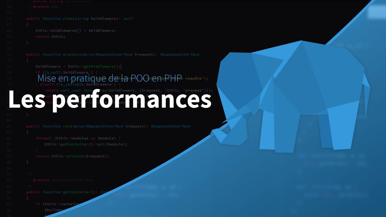 Mise en pratique de la POO en PHP (20/39) : Et les performances ?