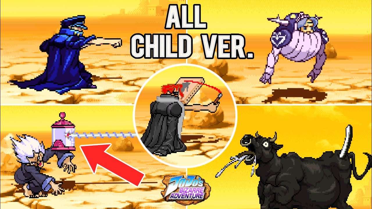 Every Child Mode Transformations in JoJo (With References)