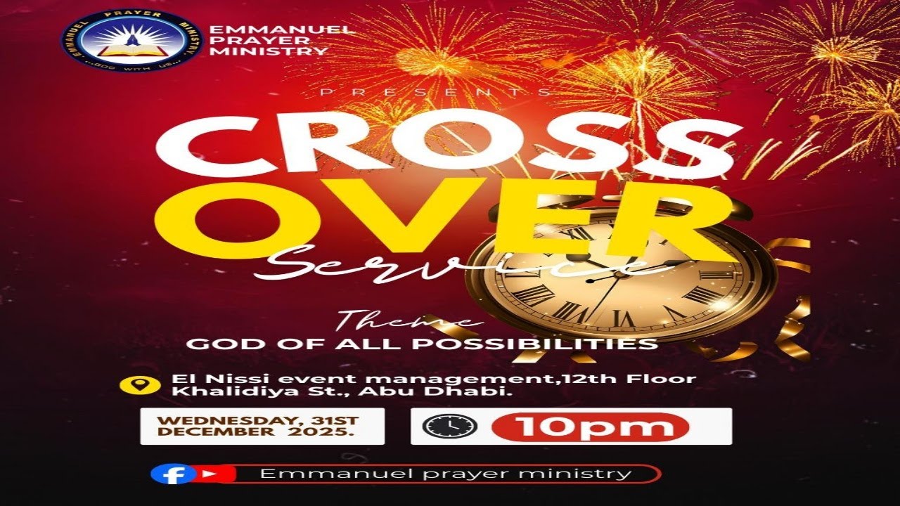 GOD OF ALL POSIBILITIES || CROSS-OVER SERVICE 2025/2026 || 31/12/2025