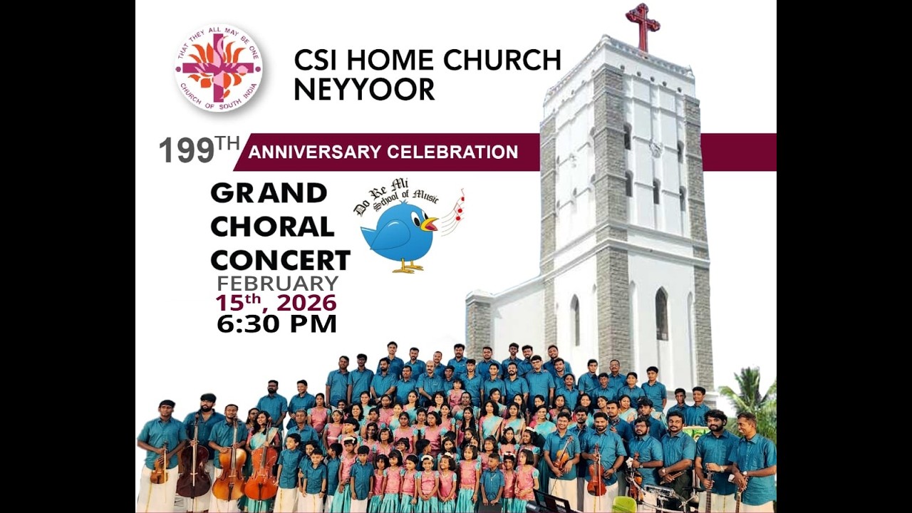 199th Church Day Celebration & Grand Musical Evening Live! CSI Home Church Neyyoor | 15-02-26 6.30PM