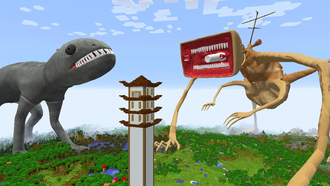 SURVIVING FROM MEGAHORN HEAD AND BEHEMOTH in Minecraft - Gameplay