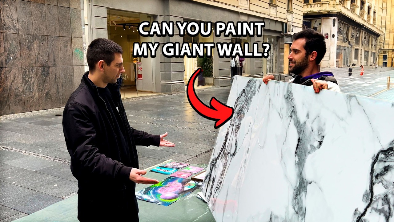 I Asked a Street Artist to Spray Paint my Giant Wall...