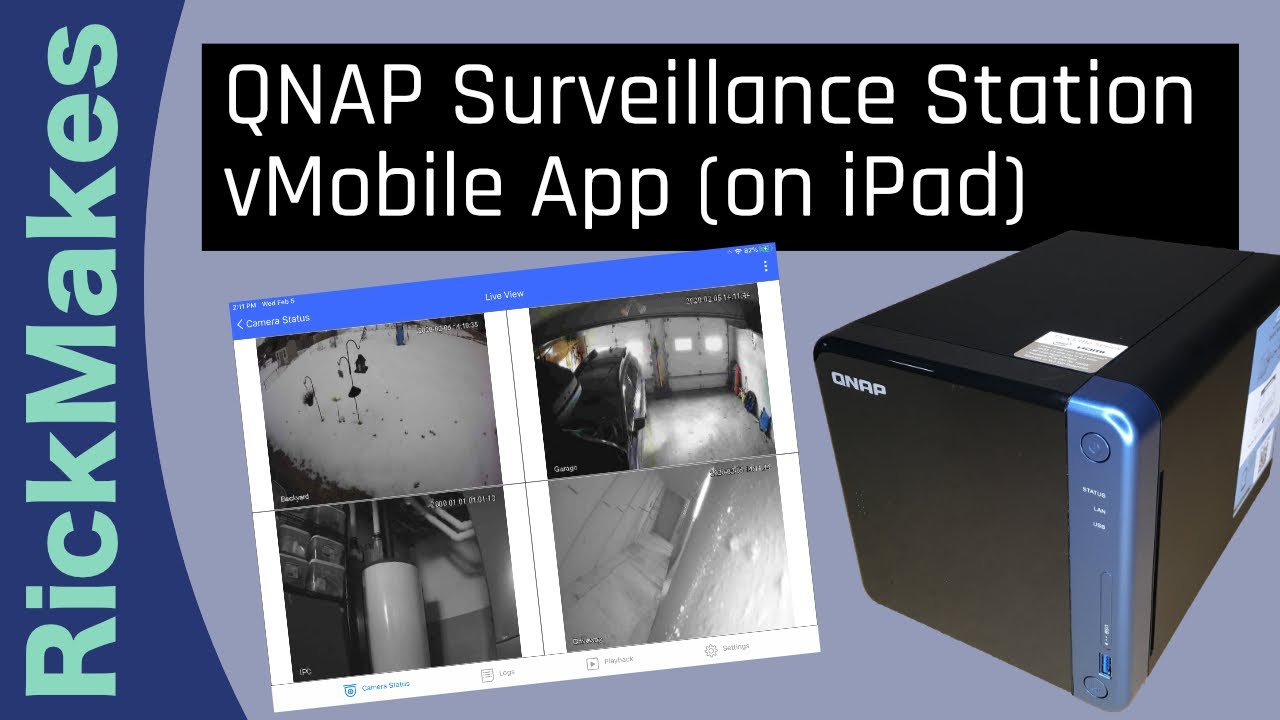Мобильное приложение QNAP Surveillance Station (на iPad)