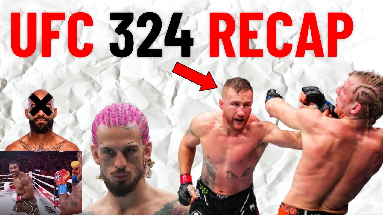 UFC 324 : Gaethje vs Pimblett RECAP! Justin put a BEATING on Paddy lad