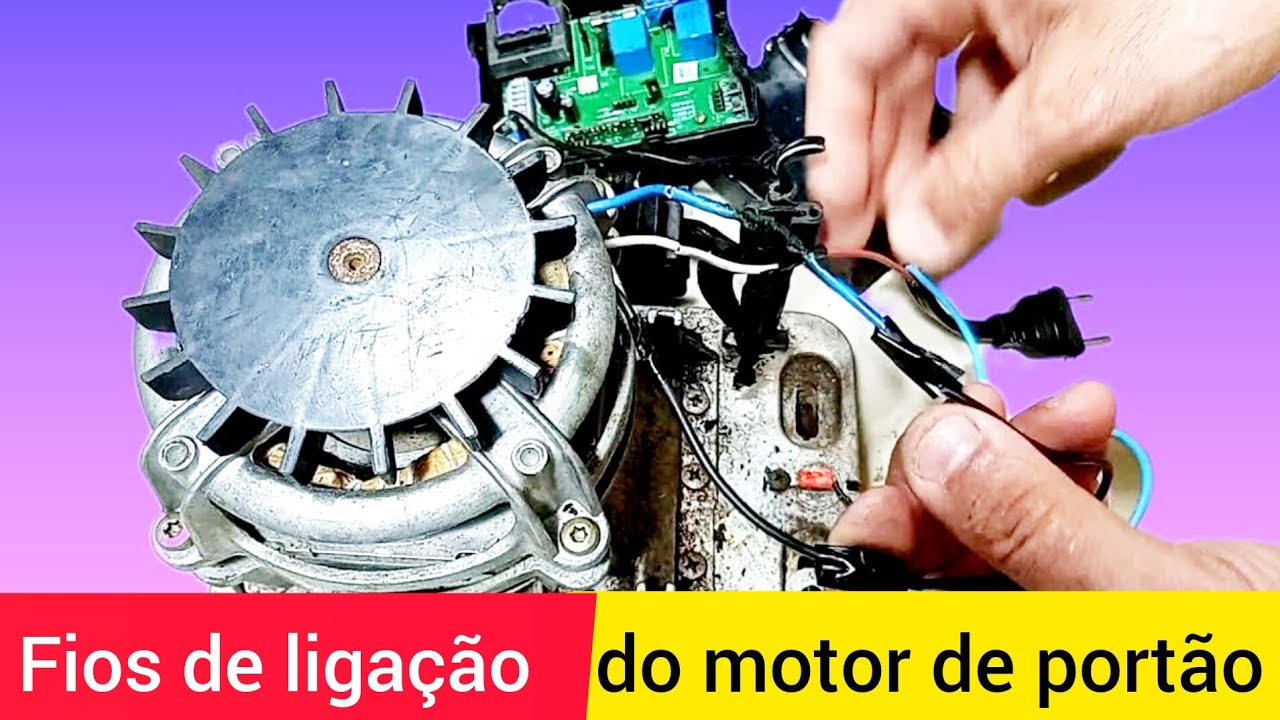 Como ligar motor de portão eletrônico sem a placa