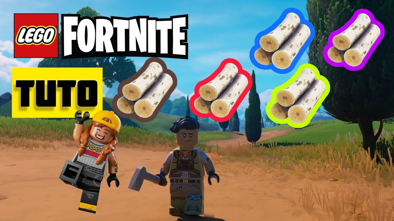 Obtenir tous les types de bois sur Lego Fortnite
