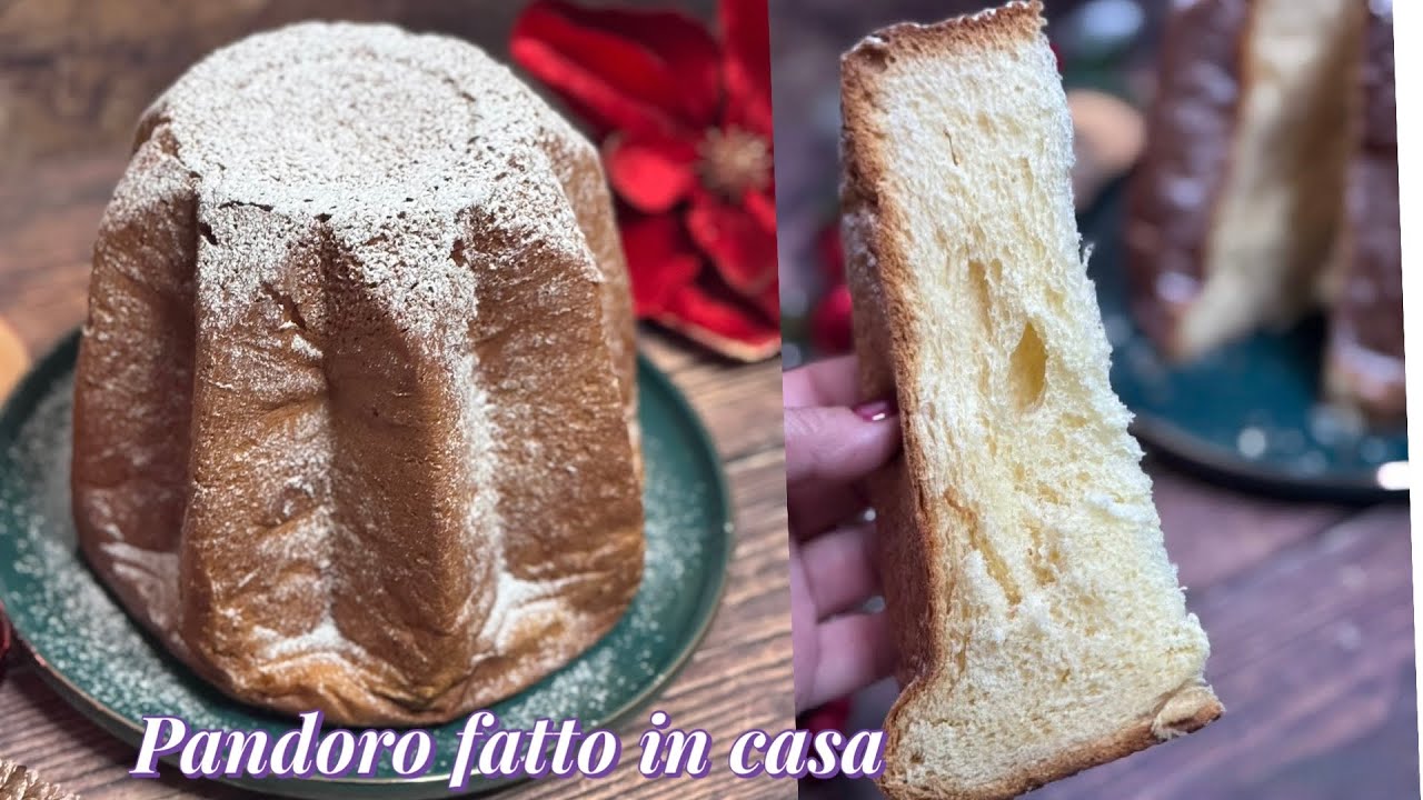 PANDORO FATTO IN CASA | FACILE 1 SOLO IMPASTO CON LIEVITO DI BIRRA FRESCO SCIOGLIEVOLE e FILANTE 🎄🎅🏻