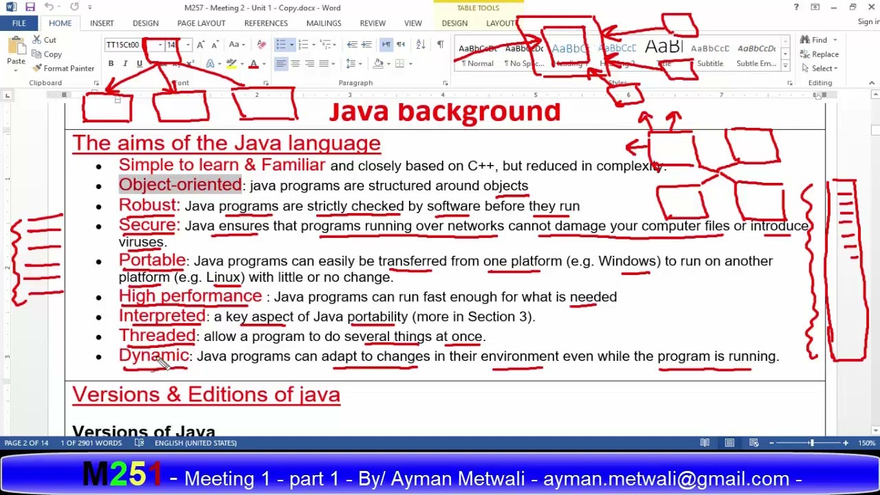 M251 - Meeting 1 - Part 1 by/Ayman Metwali