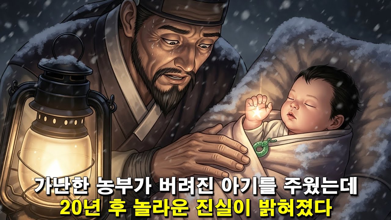 가난한 농부가 버려진 아기를 주웠는데, 20년 후 놀라운 진실이 밝혀졌다! | 야담 | 옛이야기 | 조선시대 | 야화