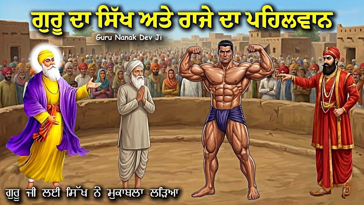 ਗੁਰੂ ਜੀ ਦਾ ਸਿੱਖ ਅਤੇ ਰਾਜੇ ਦੇ ਪਹਿਲਵਾਨ ਦੀ ਸਾਖੀ | Guru Nanak Dev Ji Sakhi | Guru Nanak Dev | Remix Katha