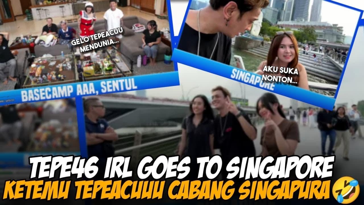 TEPE46 IRL GOES TO SINGAPORE🤣KETEMU TEPEACUU CABANG SINGAPORE🤣 #marapthon3 #yb