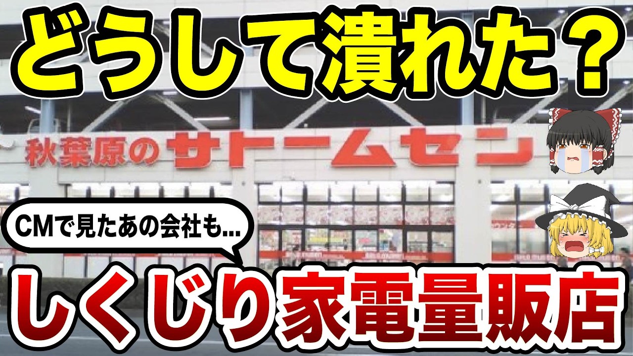 【衝撃】あのCMで有名な家電量販店が消えた理由【ゆっくり解説】