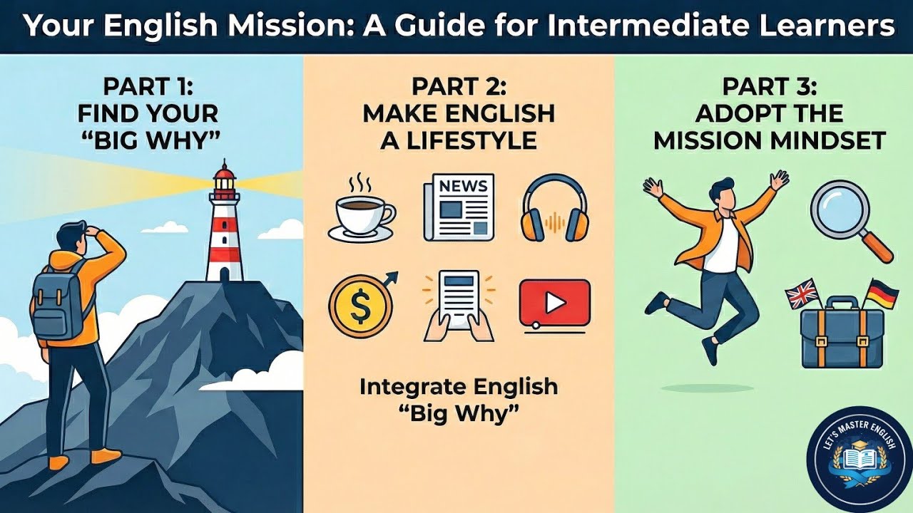 3 Essential Parts to Mastering English for Intermediate Learners - Episode 1