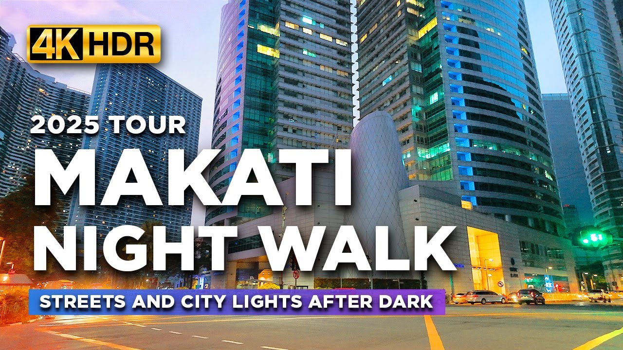 MAKATI Night Walk POV | Strolling Makati City Streets: A Look at the Modern Philippines!