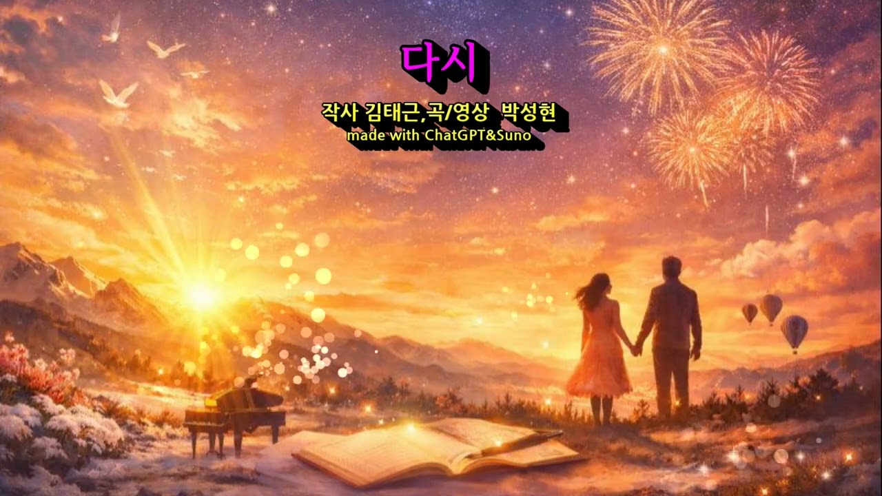#다시 노래 감상 #작사: 김태근 시인  #곡, 영상: 박성현 낭송가 #'김태근 시집 '시 먹는 여자'  중에서