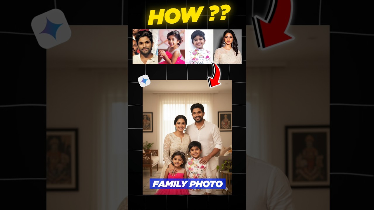 You Won&rsquo;t Believe How This Family Photo Was Made 🤯 #telugufacts24