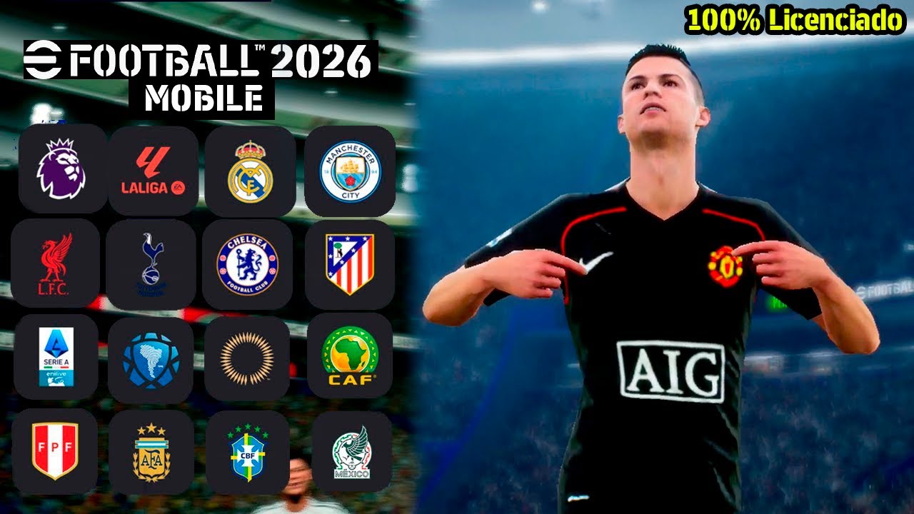 😍 ASI LUCE EFOOTBALL 2026 Mobile LICENCIADO al 100% (Todos los Equipos) V.10.2.2