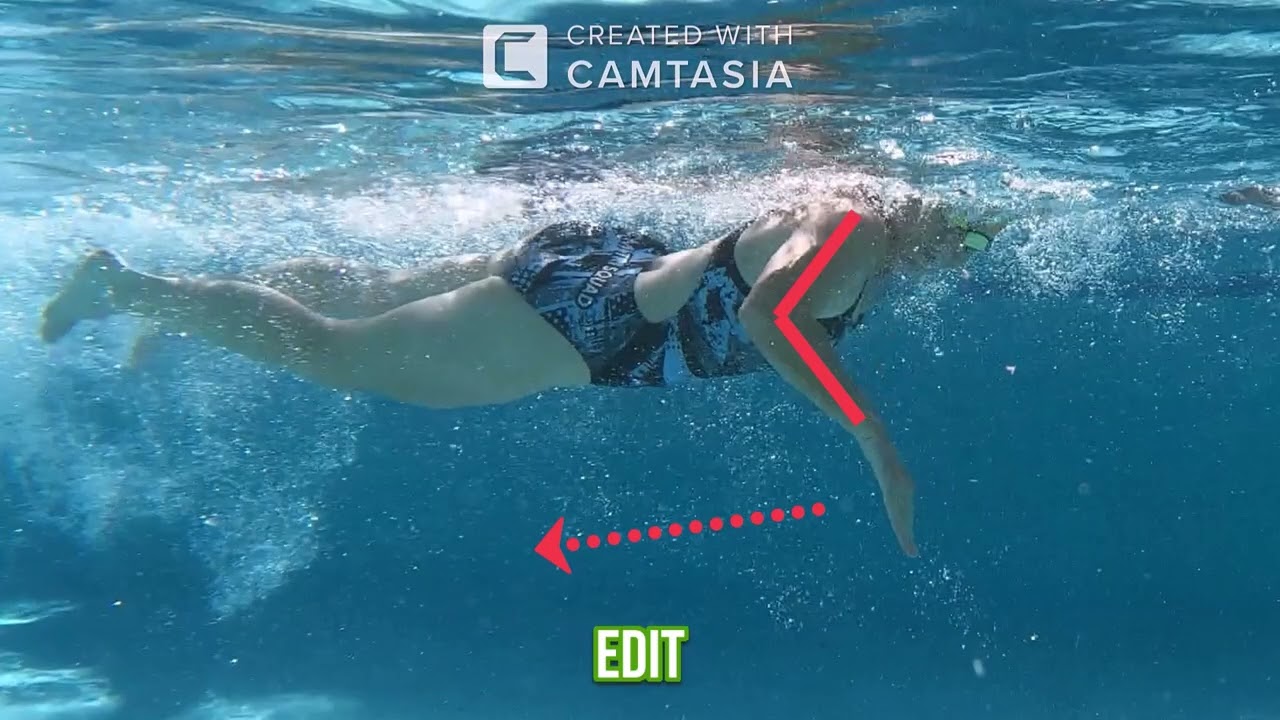 Slipstream Swimming Machine for Swim Technique Video Analysis