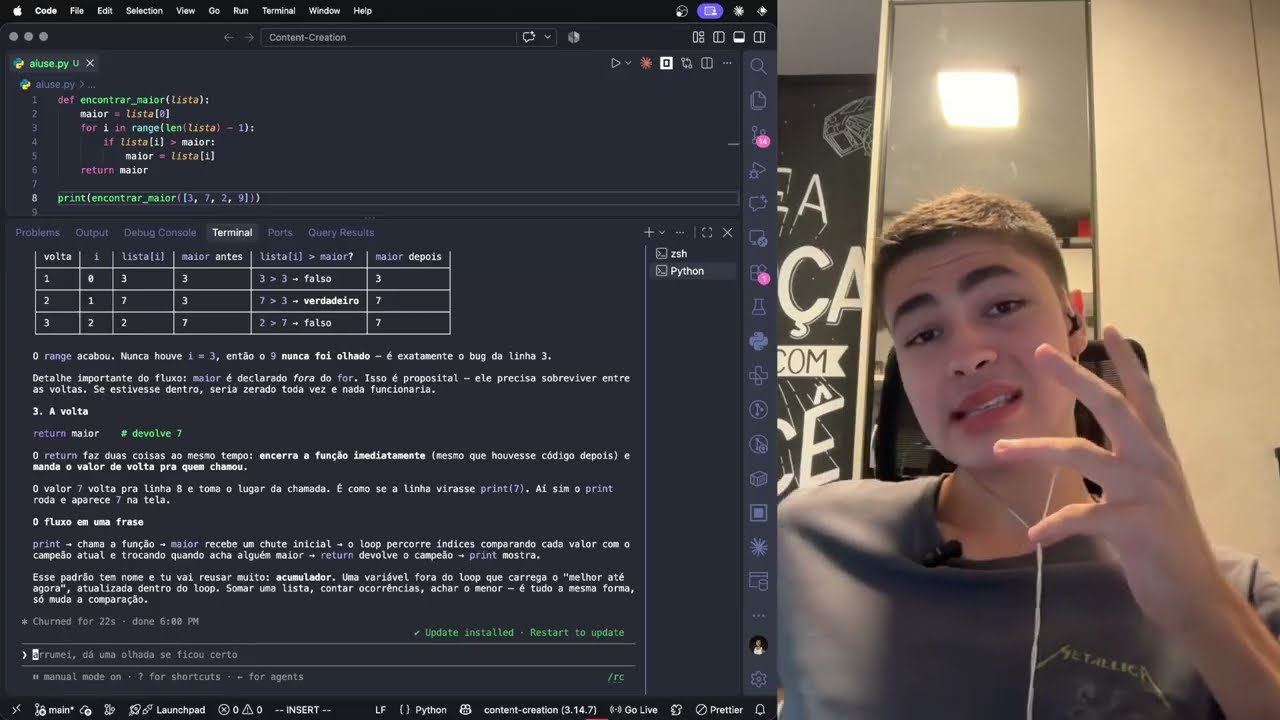 Como eu estudo programa&ccedil;&atilde;o usando IA (e o que eu nunca pe&ccedil;o pra ela fazer)
