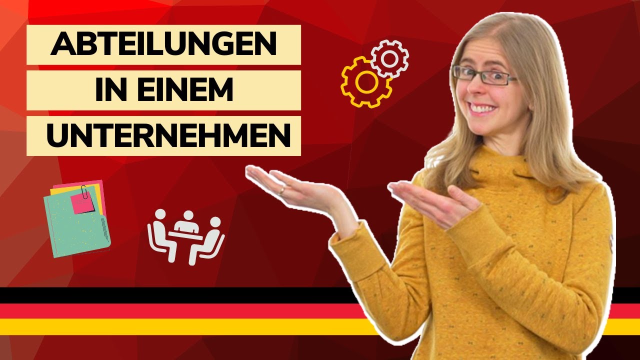 🌍 Day 328.1. - Arbeit - Abteilungen in einem Unternehmen - Business - B1 *German to Go*